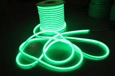 Grænt losandi leiddi neonstrimli